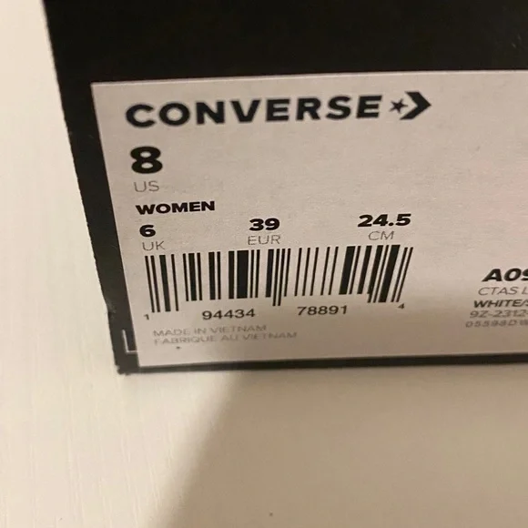 New Converse White High-Top Platform Sneakers - Picture 4 of 4